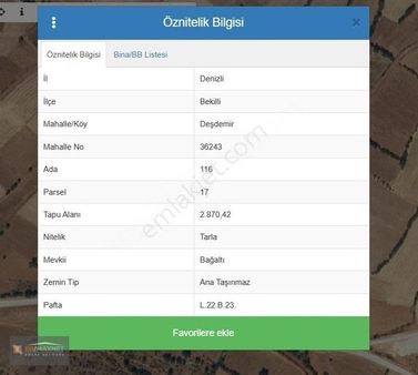 Ermaxnetten Satılık İmarlı Fırsat Arsa Denizlide Yatırımlık