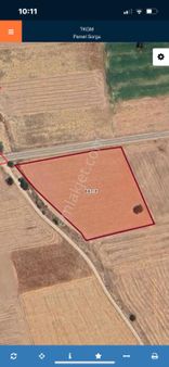 Atabeyde Asfalt Kenarında Satılık 8865m2 Tarla