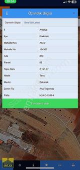 Korkuteli Akyarda.2200.metrekare Korkuteli Bucak Duble Yolu