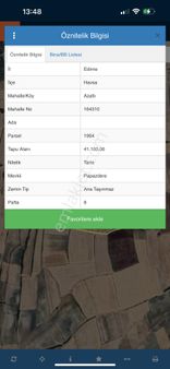 Edirne Havsa Azatlı'da Satılık 270 M2 Hisse