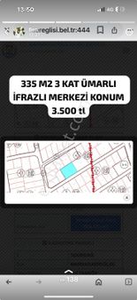 İmarlı İfrazlı Sultanköyde Satılık Arsa