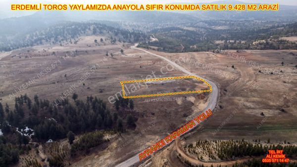Anayola Sıfır Yaylalık 9428 M2 66 Metre Yol Cepheli
