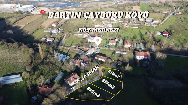 Bilgin Emlaktan Bartına Merkeze Yakın %40 İmarlı 3 Ayrı Satılık Arsa