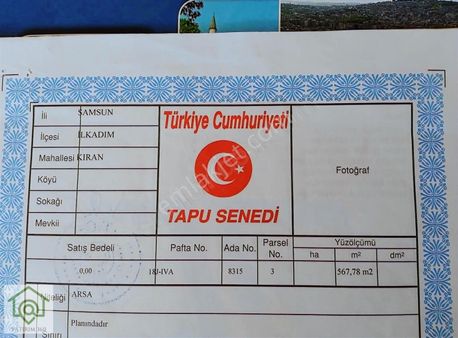 İlkadım Kıran'da Fırsat Satılık 7 Adet Arsa