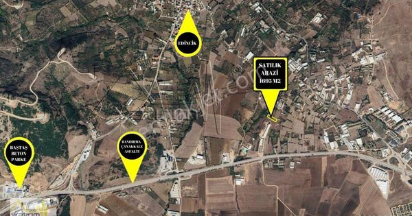 Bandırma Edincik Mahallesinde Kaçırılmayacak Fırsatta 1695 M2 Satılık Arazi