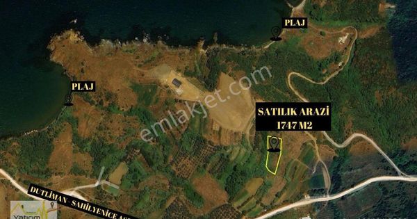 Bandırma Dutliman Mahallesinde Deniz Manzaralı 1747 M2 Satılık Arazi