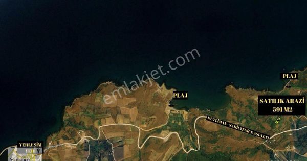 Bandırma Dutliman Mahallesinde Deniz Manzaralı 591m2 Satılık Arazi