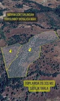 Dursunbey Boyalıca Mahellesinde 26 Dönüm Satılık Tarla