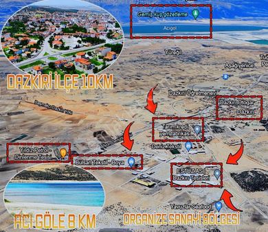 Afyondan 6400 M2 Yola Cepheli Yaşam Alanı Fırsatı