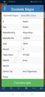 Didim Akyeniköy' Ün İçinde Satılık Arsa