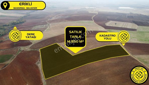 Erikli'de 14.850 M² Yola Cephe Satılık Tarla