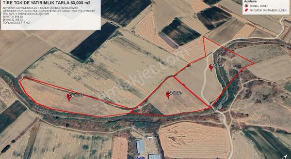 Akyörük Gayrimenkulden Satılık Tarım Arazisi Toki Mahallesinde