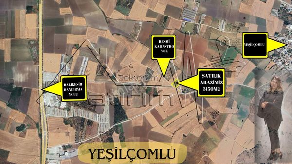 Bandırma Yeşilçomlu Mahallesinde İçeresinde Konteyner Ev Bulunan Satılık Arazi