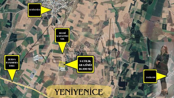 Bandırma Yeniyenice Mah. 16 Dönüm Her Türlü Depolama Alanına Uygun Satılık Arazi