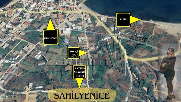 Bandırma Sahilyenice Mahallesinde 515m2 Satılık Arazi