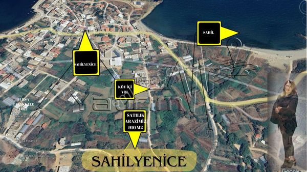 Bandırma Sahilyenice Mahallesinde 910m2 Satılık Arazi