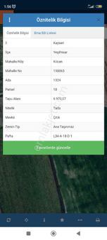 Kaçmaz Emlaktan Yeşilhisarda Satılık Tarla 7 Dönüm Köşe Başında