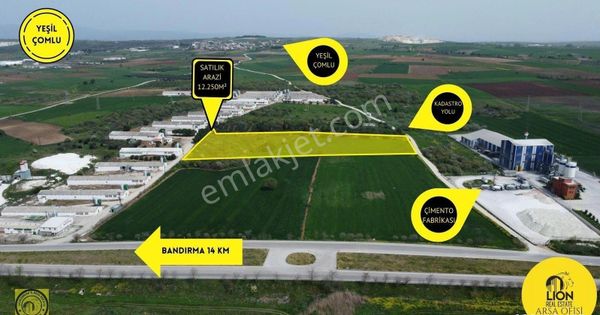 🟡⚫bursa-balıkesir-çanakkale Karayolu D-565 Üzerinde 12.250 M² Yatırım Fırsatı⚫🟡