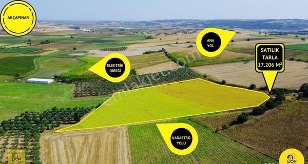 🟡⚫bandırma Akçapınar'da Tek Tapu Yola Cephe Satılık 17.207m² Tarla⚫🟡