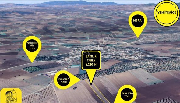 🟡⚫bandırma Yeniyenice'de Yola Cephe 4.220 M² Satılık Tarla⚫🟡