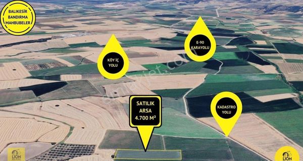 🟡⚫bandırma Mahbubeler'de 4.700 M² Tarım Ve Hayvancılığa Uygun Satılık Tarla⚫🟡