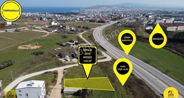 🟡⚫bandırma Yeni Mahalle'de 6 Kat İmarlı 130 M² Satılık Arsa Hisesi⚫🟡