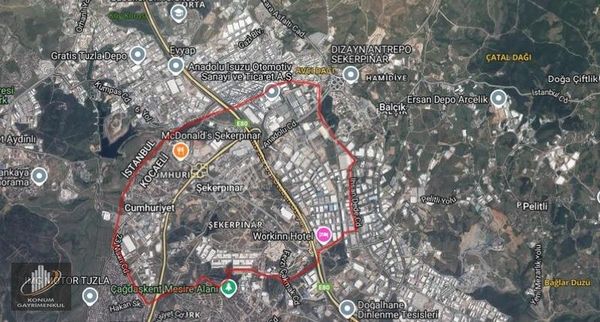 Şekerpınar Da 5.100 M2 Sanayi İmarlı Satılık Arsa