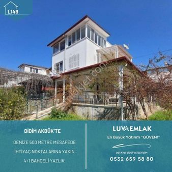 Didim Akbük Te Denize Yürüme Mesafesinde 4+1 Satılık Yazlık