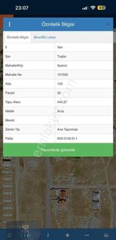 Tuşba Ayanıs’da Satılık 450m2 Arsa🚨