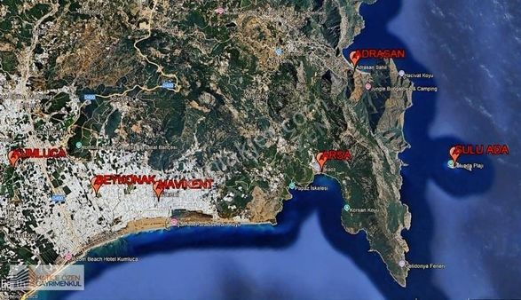 Kumluca-karaöz Sahilinde Denize Sıfır Satılık 632m2 Arsa.