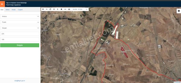 Kargalı Köyü Eskişehir Yoluna Cepheli Satılık Tarla