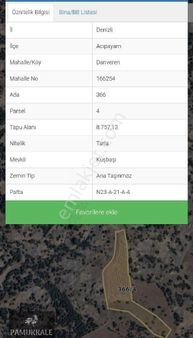 Acıpayam Da Fırsat Satılık Tarla Bu Fiyata Başka Yok