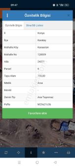 Konya Karatay Karaslan Da Satılık 750 Metrekare Arsa