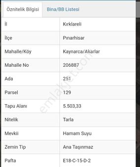 Acill Satılık Tarla Müstakil Tapulu