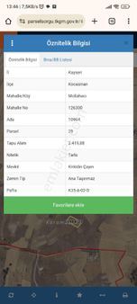 Baykal'dan Mollahacıda Yola Yakın Fırsat Tarlası