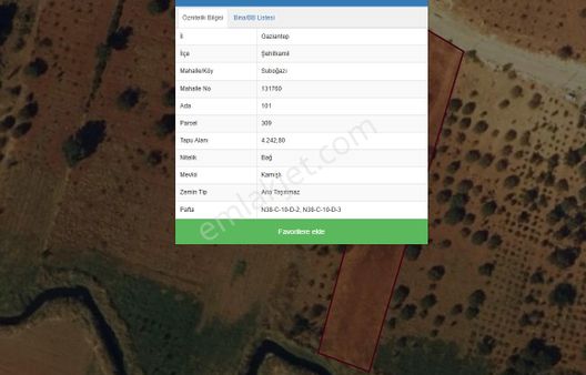 Millioğlu Gayrimenkul'den Suboğazı'nda Satılık 1915m2 Bağ