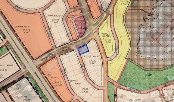 Land Home'dan Temelli'de Yola Cephe Tek-kök Tapu 2 Villalık Arsa