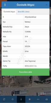 Akçin Mahallesinde Satılık Arsa