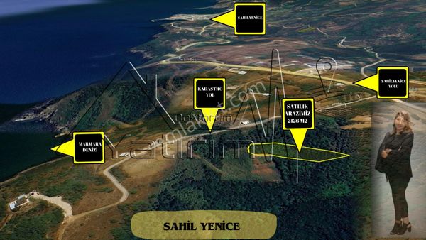 Sahilyenice'de Deniz Manzaralı 2126 M2 Satılık Arazimiz