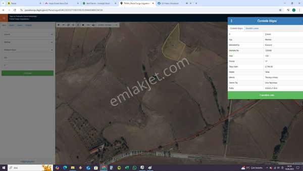 Çorum Merkez Kavacık Köyünde Satılık Tarla