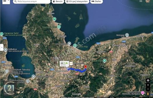Urla Kekliktepede Kiralık Zeytinli Tarla Doğa Ve Deniz Man.