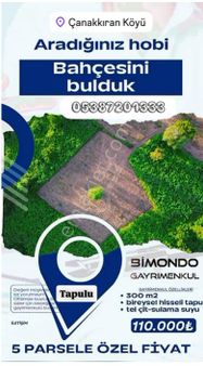 🟣çanakkıran Mahallesin’de Tapulu Satılık Hobi Bahçeleri