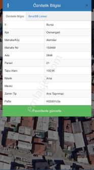 Alemdar Da Tek Tapu Arsa