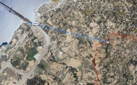 Çanakkale Lapseki Subaşı Köyünde Çanakkale Köprüsüne 4km