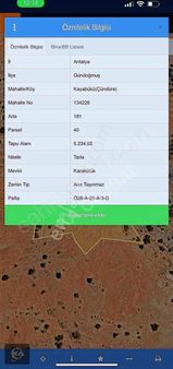 Antalya Gündoğmuş Kayabükü Mah. (çündere)de Satılık Arazi