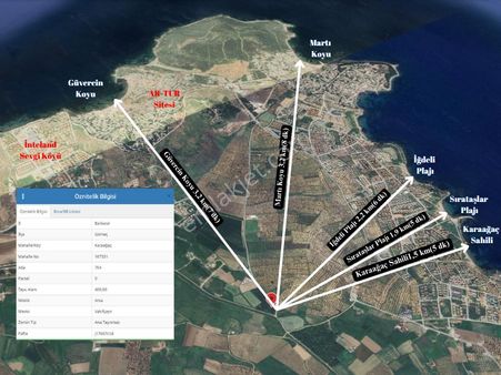 Gömeç Karaağaç Sahil Bölgesinde İmarlı Müstakil Arsa