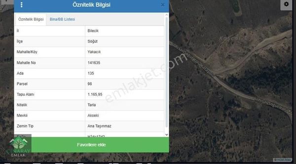 Yatırımlık 1165 M2 Bahçe