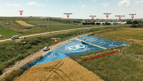 Silivri Değirmenköyde 205 M² Elektirik Su Gibi Alt Yapıları Hazır Satılık Tarla