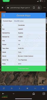 Çanakkale Lapseki İlyasköyde 6.400 M² Dev Arazi