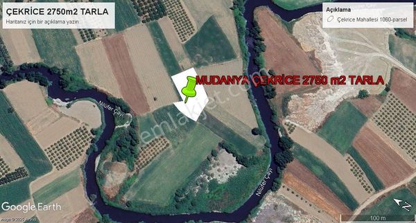 Mudanya Çekrice 2750m2 Tarla